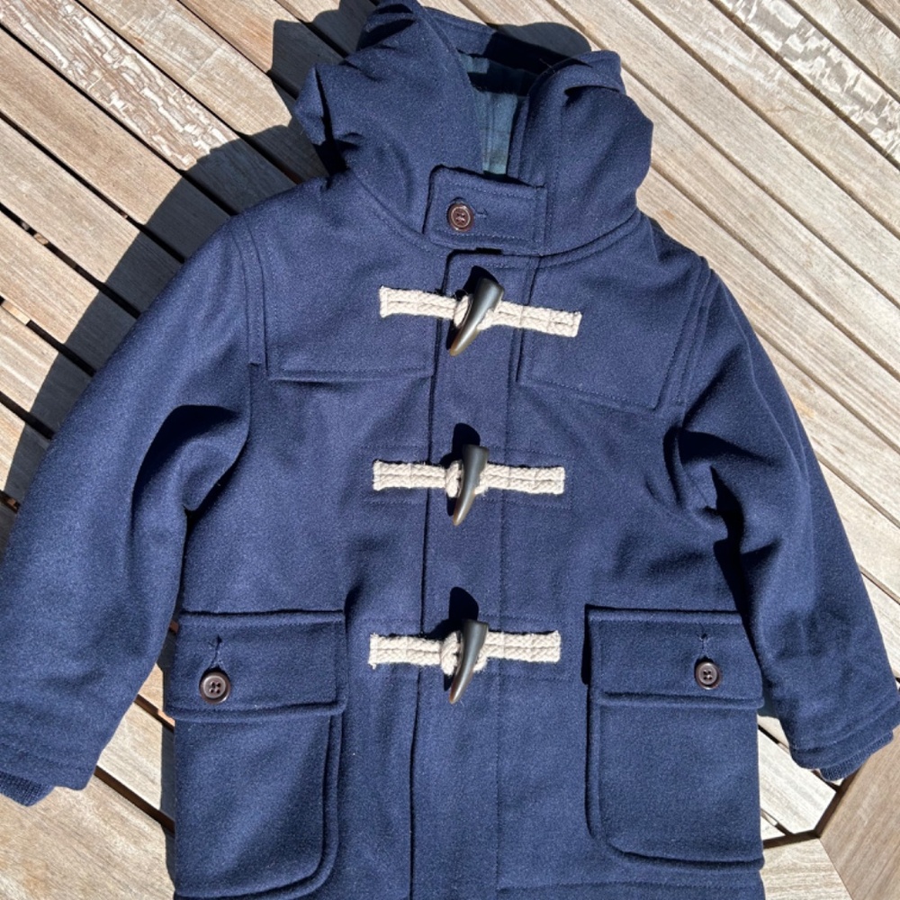 Baby Gap Size 3 Toggle Coat in Navy / Warm Winter Coat / Dress Coat